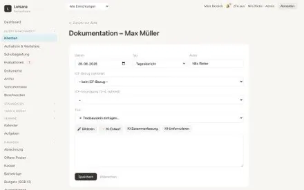 Dokumentieren per Diktat