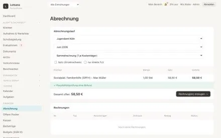 Abrechnung & E-Rechnung