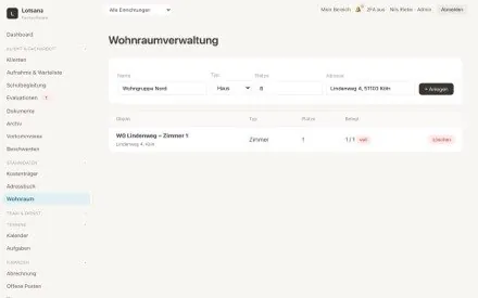 Wohnraum & Belegung