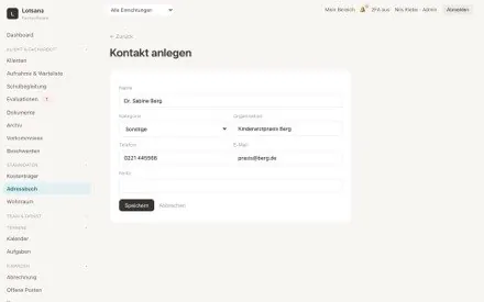 Adressbuch & Kontakte