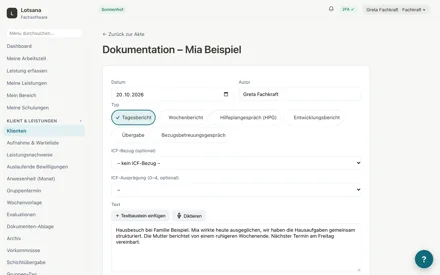 Dokumentieren per Diktat